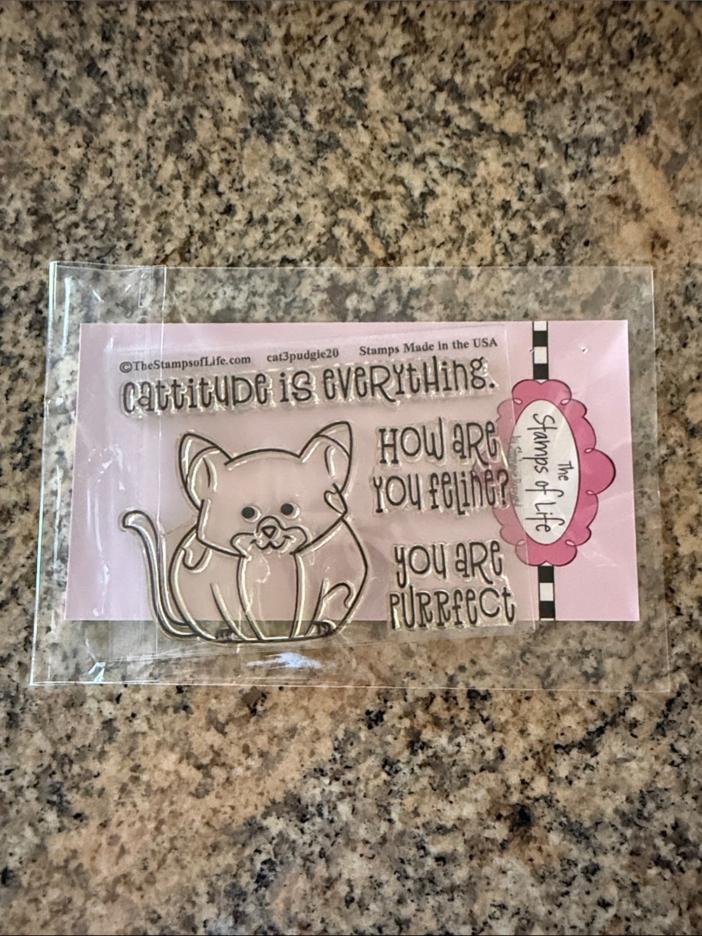 Cat Clear Stamp Set - Cattitude Is Everything
